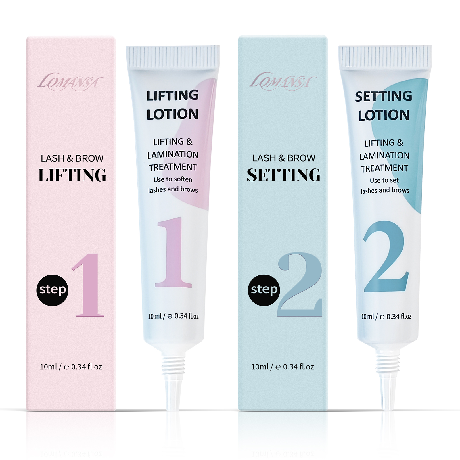Brow Lamination Kit - LOMANSA 10ml Fix Perming Tube Set