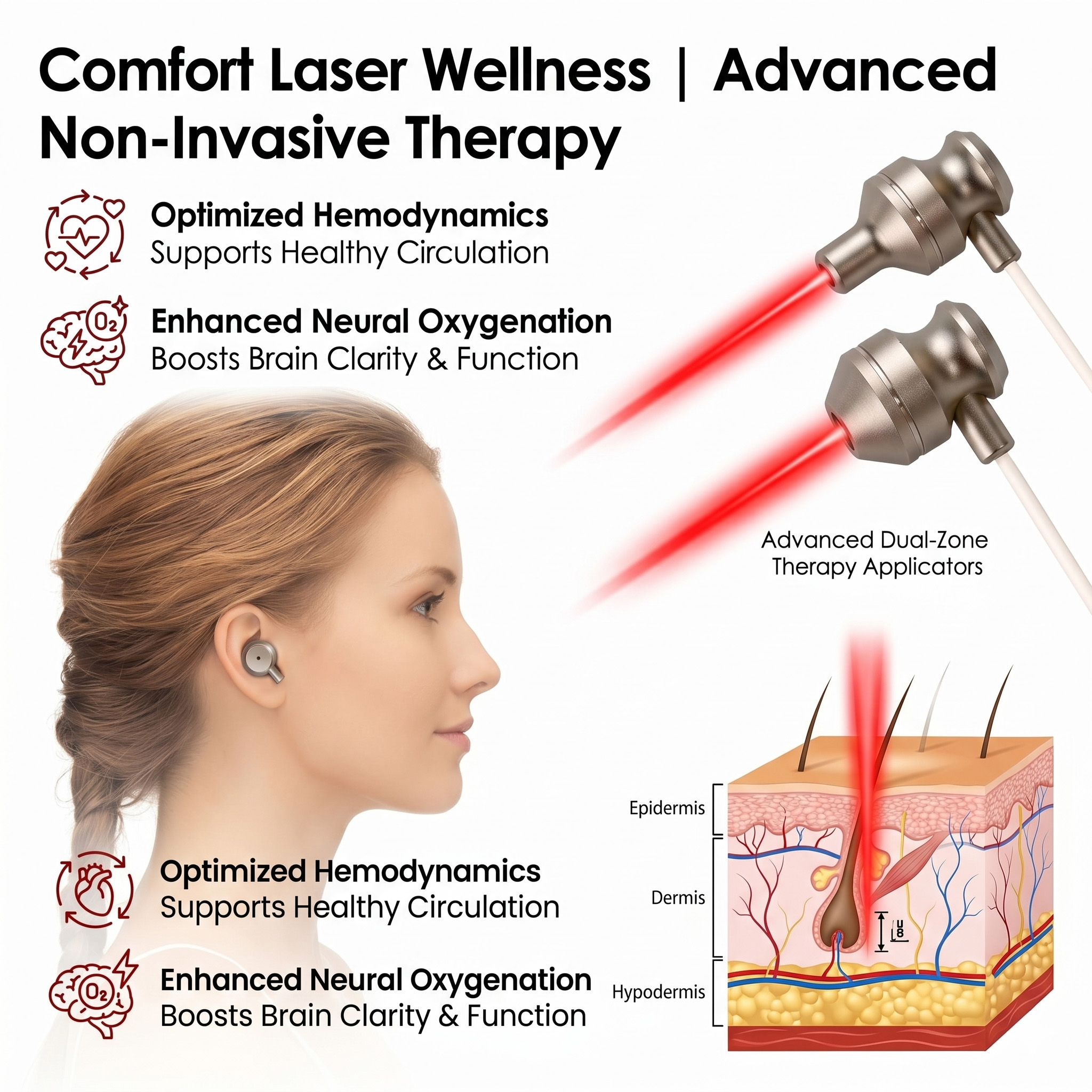 Wellness Spa With Massage - Portable USB Type C 650nm Red