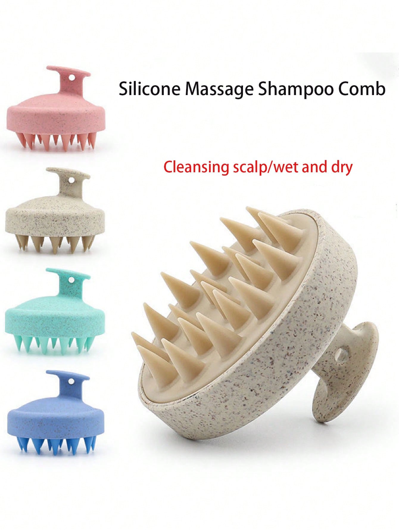 Hair Spa Wellness - 1PC Silicone Shampoo Brush Head for