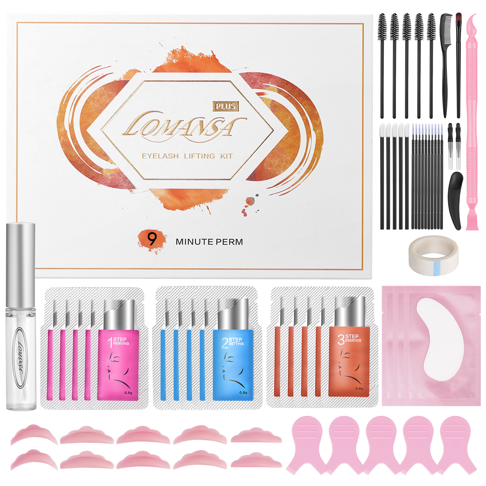 Lomansa 15 Pieces/Lot 8-12 Min – Brow Lamination Kit recenzja i cena