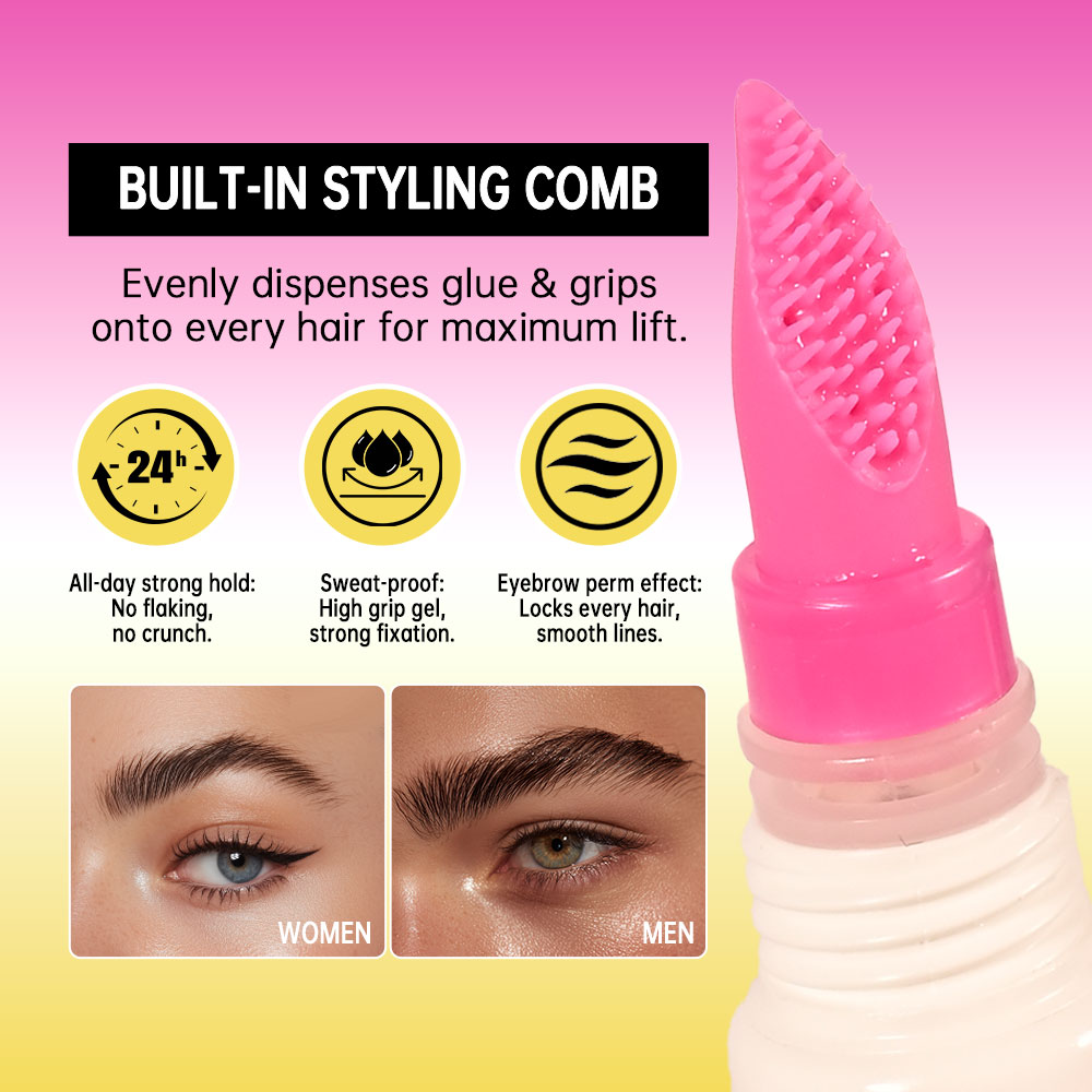 Brow Lamination Gel With Comb  – Brow Lamination Kit recenzja i cena