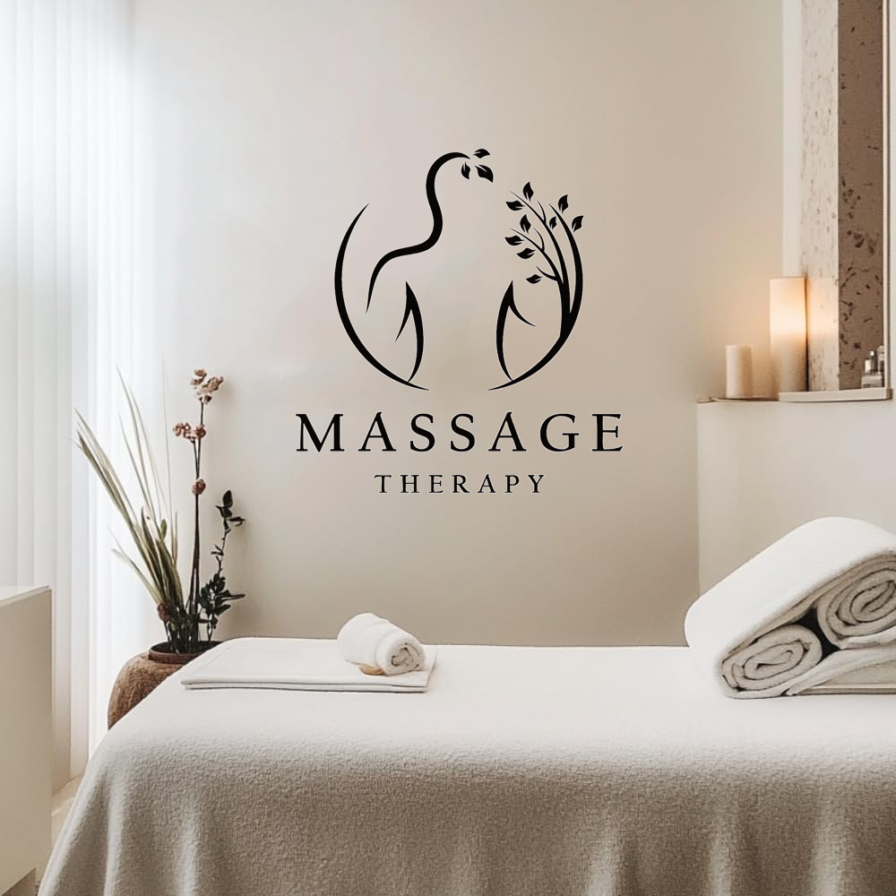 Massage Therapy Vinyl Wall Dec – Wellness Spa With Massage recenzja i cena