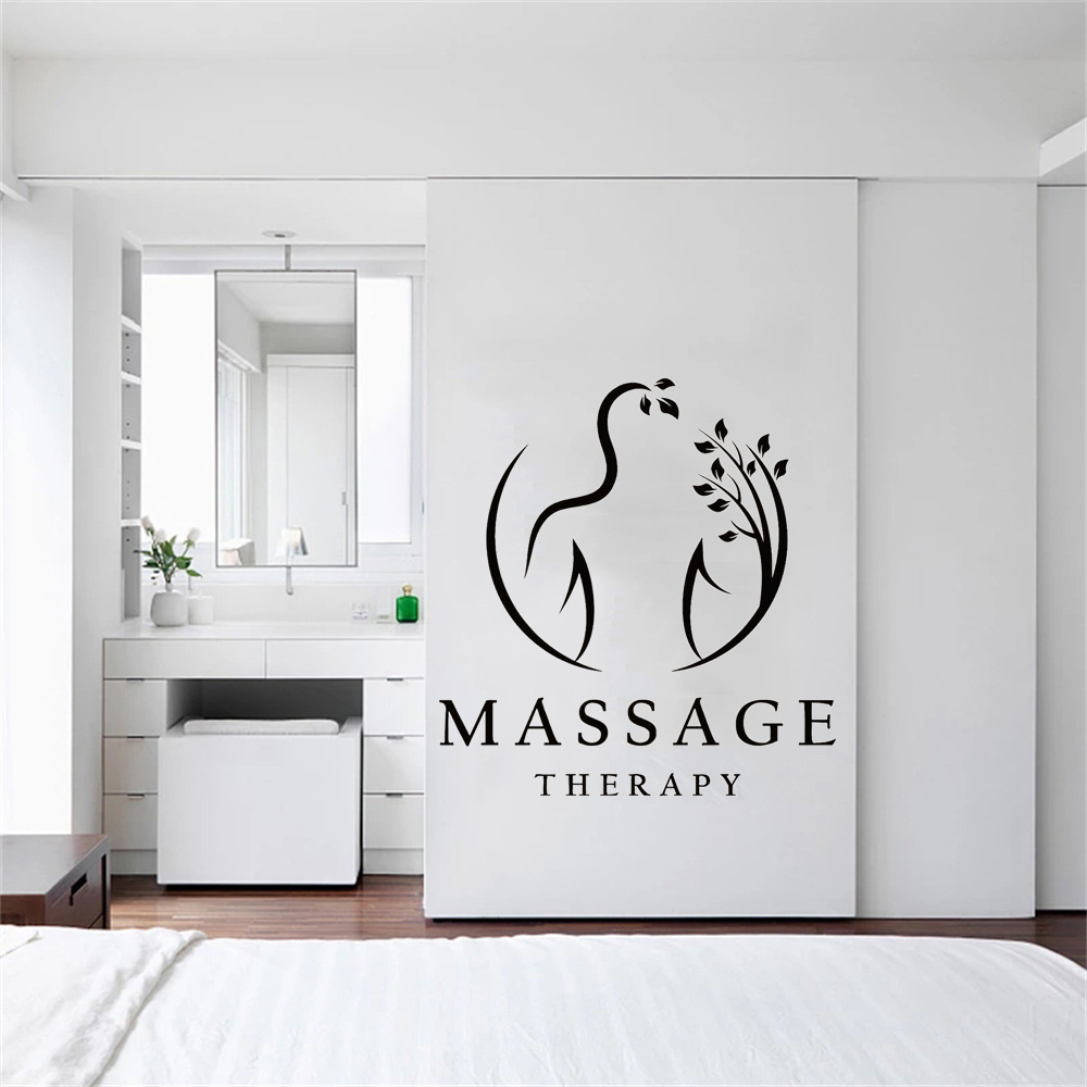Massage Therapy Vinyl Wall Dec – Wellness Spa With Massage recenzja i cena