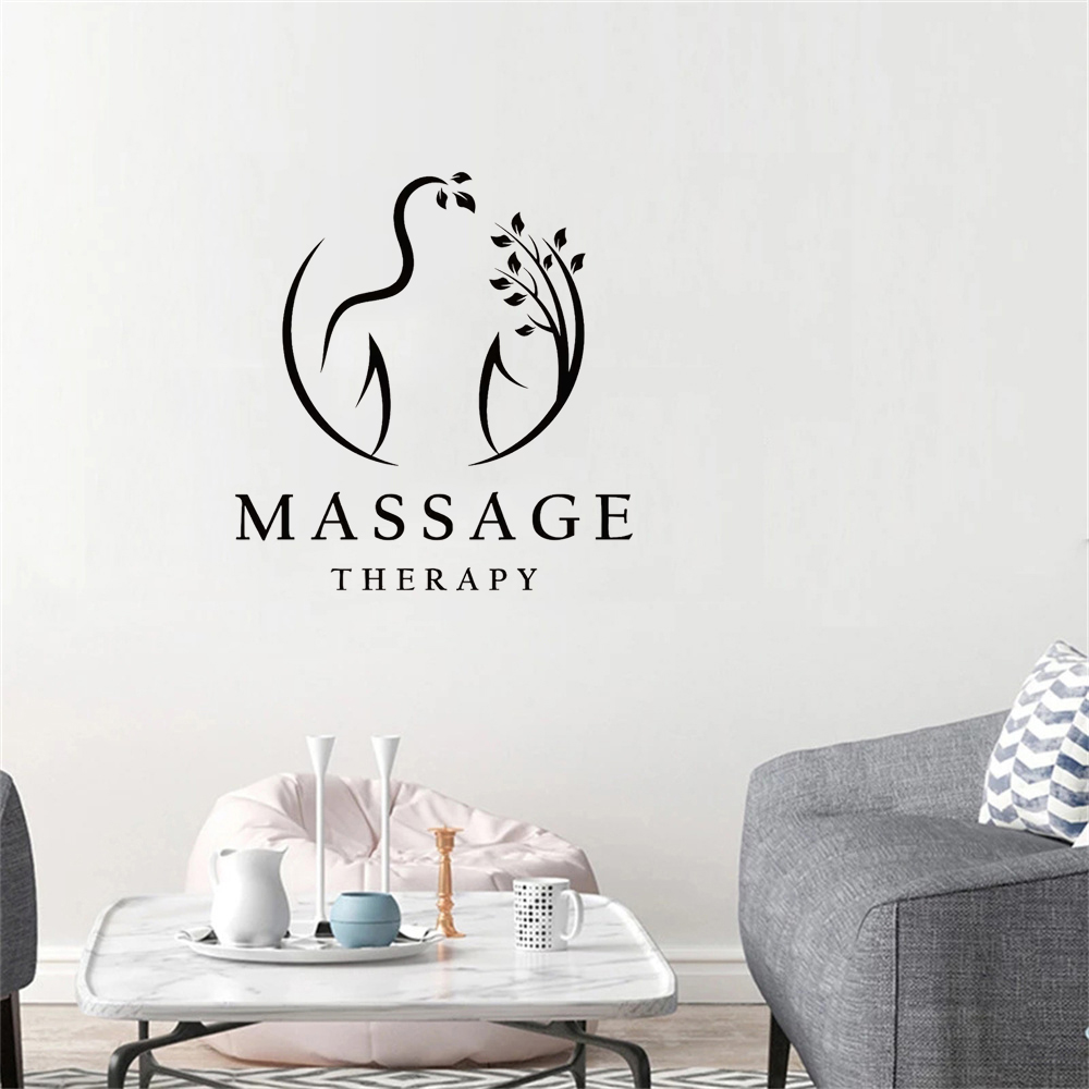Massage Therapy Vinyl Wall Dec – Wellness Spa With Massage recenzja i cena